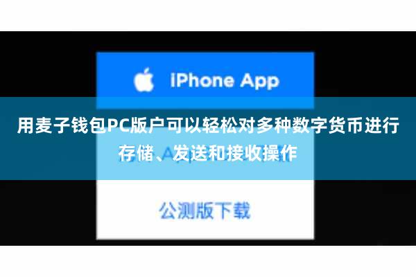 用麦子钱包PC版户可以轻松对多种数字货币进行存储、发送和接收操作