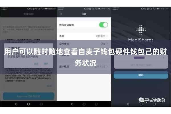 用户可以随时随地查看自麦子钱包硬件钱包己的财务状况