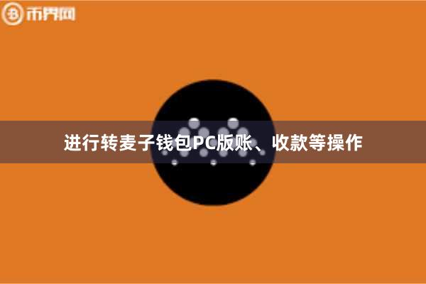 进行转麦子钱包PC版账、收款等操作