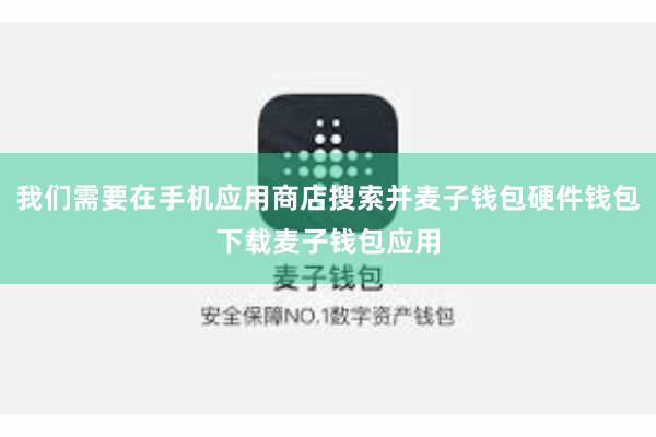 我们需要在手机应用商店搜索并麦子钱包硬件钱包下载麦子钱包应用